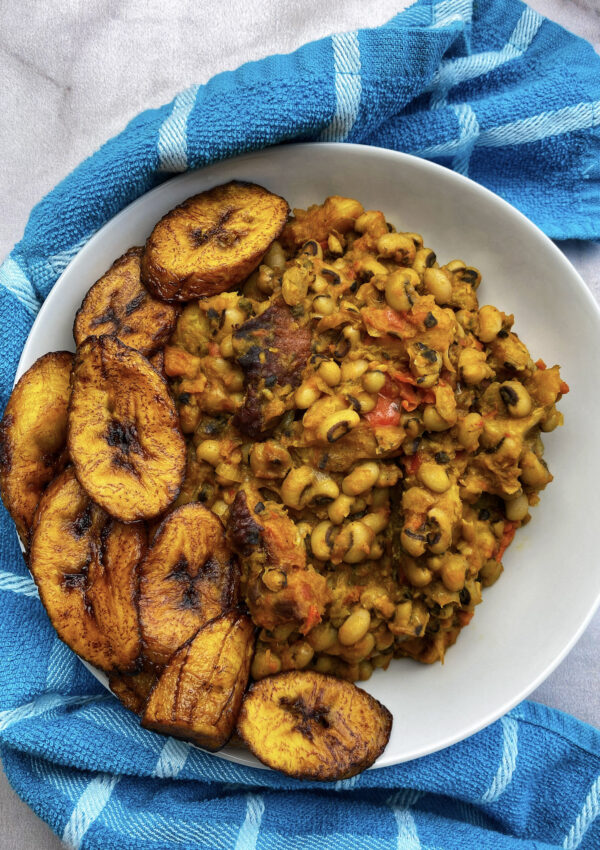 Sweet plantain and Beans porridge (EASY recipe!)
